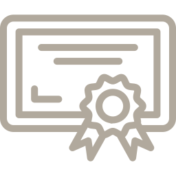 Icône d'une image d'un diplôme avec un ruban